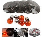 Lente de señal de giro para Harley Davidson Electra Glides Road King Smoke