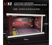 1/32 1/24 1/18 Escala Iluminación Estacionamiento Montaje Juguete Diecast Aleación Modelo Coche Garaje DIY Escena Colección Exhibición Coche de Jug...