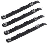 Paquete de 4 rieles de montaje de disco duro de chasis Rieles de disco duro de chasis para soporte de disco duro de 3,5 pulgadas, negro
