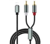 Adaptador de audio Cable Teléfono a Rca Lotus Cable Altavoz Amplificador de audio Enlace Cable de audio para Apple Iphone Lightning