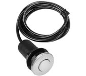 Botón de interruptor activado por aire con manguera de aire Fregadero Botón de acero inoxidable superior para residuos de alimentos Parte de elimin...