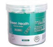 100pcs Filtro de cigarrillos de tabaco desechable Fumar Reducir la filtración de alquitrán Soporte de limpieza Verde