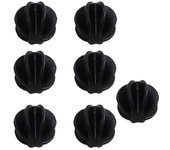 7PCS Milkshake Protein Shaker Balls,Mezcladores de botellas de bolas mezcladoras de mezcla de plástico,Coloridas bolas mezcladoras negro