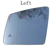 Para Mercedes-benz Gl Ml Gle Class W164 W166 2010-2018 Reemplazo de gran angular Advertencia de punto ciego calefactado Vidrio del espejo retroviso...