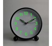 Reloj despertador silencioso - Despertadores analógicos sin tictac con luz cálida - Redondo minimalista