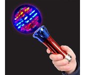 Ilumine la varita de bola giratoria que parpadea con la varita mágica LED que muestra las luces giratorias Toy Rave