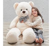 Oso de peluche gigante Peluche para novia o niños 31.5 ", (blanco)
