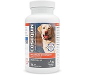 Nutramax Laboratories Nutramax Cosequin Max Strength Suplemento para la Salud de las Articulaciones para Perros 75 Tabletas Masticables