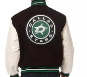 Kartex Suits Letterman Dallas Stars Chaqueta Varsity Blanco Y Negro negro/blanco Xs
