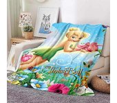 v785 Tinkerbell Warm Soft Custom Manta Esponjosa para Niños y Adultos Sofá Colcha de felpa Manta de dibujos animados para sofá cama tyy785 100x125c...