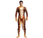Adulto Hombre Tigre Mono Impreso En 3D Animal Cosplay Disfraz De Halloween Disfraz De Carnaval 2XL