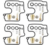 para ZX6R 1998-2002 ZZR600 2005-2008 600 Kit de reparación de carburador Válvula de flotador Juego de anillos de junta de tazón oro negro