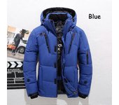 -30°C Invierno Hombre Pato Grueso Plumón Hombre Nieve Parkas Abrigo Hombre Cálido Invierno Plumón Ropa de Abrigo azul 4XL
