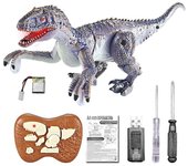 Juguete de dinosaurio RC eléctrico modelo 2.4G Dinosaurio rugiente luminoso Favor de la fiesta de los niños A