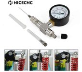 Redkid Kit de herramientas de llenado de aguja de nitrógeno de choque a prueba de sacudidas 350 PSI 2.5MPA acero inoxidable universal para Ktm Suzu...