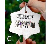 Decoración personalizada del árbol de Navidad de Ts The Eras Taylor Swift 2024 Decoraciones para el árbol de Navidad, regalos, adornos navideños C