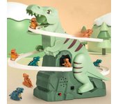 unbrand Juguete de pista de dinosaurio para niños rompecabezas pista de escalada de dinosaurio juguete de ensamblaje de automóviles Flye2622 Verde