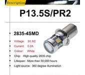 1Pcs P13.5S PR2 PR3 LED Upgrade Bulb 3V 4.5V 6V 9V 12V 18V para Maglite Flashcar luz Linterna Searchcar Faro, Reemplazar la iluminación del coche B...