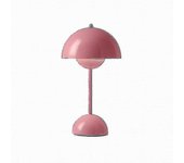 Nordic recargable flor lámpara de mesa de noche lámpara de escritorio seta dormitorio decoración de mesa de noche lámpara de noche luces de noche Rosa