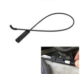 For-BMW Serie 1 E81 E82 E87 2007-2013 7060551 Bloqueo del capó del motor delantero Pestillo del capó Cable de liberación Cable s20241212671