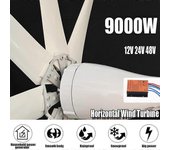 Muggys 9000w 8 palas Energía Libre Energía Eólica Energía Eólica Generador de turbina eólica 48v Generador de turbina eólica con controlador mppt 24V