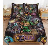 Juego de cama GD323 The Legend of Zelda Juego de edredón 3 piezas Juego de fundas de edredón Juegos de cama suaves para todas las estaciones (1 edr...