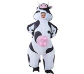 Disfraz de vaca inflable para adultos, disfraz inflable de vaca para hombres, traje de vaca divertido para mujeres Vaca rosa