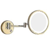 Espejo cosmético con luz de aumento 10x, espejo de maquillaje con iluminación LED, espejo de pared grande, brazo flexible 360, 8.5 Inch_happyshop