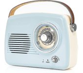 Radio vintage autónoma con Bluetooth