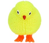 Haloppe Cute Chickens Calamar LED Intermitente Bola Puffer Apretar Alivio del Estrés Juguete para Niños Color aleatorio