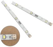 2x Led Strip Light para Rongsheng Hisense Logik Nevera Congeladores Mddz-162a 1629348