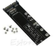 Para MacBook Air A1370 A1369 MC965 2010 2011 SATA SSD Adaptador de tarjeta Durable