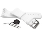 Pulsera de repuesto VHBW TPE compatible con Polar M430, M400 Fitness Watch, Smartwatch - 9.0cm + 12.2cm Blanco