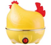 cocedor de huevos multifuncional, vaporizador de huevos, apagado automático, vaporizador de huevos multifuncional, huevo cocido EU PLUG Amarillo