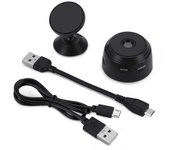 A9 Mini Cámara HD 1080P Videocámara de visión nocturna Cámara de red IP WiFi inalámbrica 150 Home Security S Negro