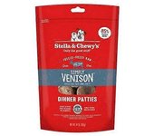 Stella & Chewy's Hamburguesas Crudas Liofilizadas Comida para Perros Rica en Proteínas Simplemente Venado, 14 Oz