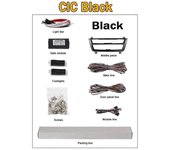 Tira de LED de luz ambiental puerta interior lámpara de ambiente decorativa de 9 colores neón para BMW F34 F32 F36 GT / 4 Series 2012-2018 CIC Negro