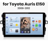 JIULUNET Radio de coche inalámbrica Carplay Android Auto para Toyota Auris E150 2006 -2012 Multimedia GPS autoradio 4G