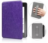 Funda delgada para funda de PU premium Kindle Paperwhite (12.ª generación) 2024 púrpura