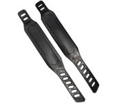 Correas de pedal de bicicleta estática, correas de pedal universales de longitud ajustable de servicio pesado para gimnasios caseros giratorios, 1 par