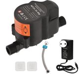 Bomba de refuerzo de presión de agua Bomba de recirculación de refuerzo de ducha pequeña de bajo ruido totalmente automática DC 24V Enchufe de la U...