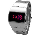 Reloj Grande de Oro de Lujo Hombres Relojes Digitales Deportivos Led Oro Plata Negro Acero Inoxidable Relojes de Pulsera Electrónicos Reloj Hombre ...