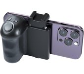 unbrand Empuñadura de la cámara del teléfono con control remoto con zoom, soporte para manija del teléfono inteligente con obturador inalámbrico, a...