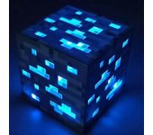 Remise Minecraft Game Peripheral Miners Lampe Juguete de luz nocturna recargable (Bleu)