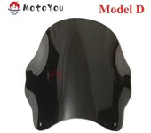 Parabrisas de la motocicleta con soporte de montaje para Yamaha Vmax1300 V-max1200 V-max1300 Vmax 1200 1300 Big Diavel 1985-2007 D