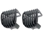 2PCS Recortadora afeitadora Barba COMB para Philips BT405 BT3200 QT3300 QT4000 QT4005 QT4008 XA4003 QT4012 QT4013 QT4015 QT4018 Negro