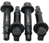4Pcs Kits de bobina de encendido de la motocicleta F6T549 5EB-82310-00-00 para 600YZF-R6 YZF R6 1999-2002 129700-4400 5EB8231000 Negro