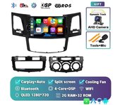 Redkid Android 13 Carplay para Toyota Fortuner Hilux Revo Vigo 2007 - 2011 2012 2013 2014 2015 Coche Radio Reproductor Multimedia Video Estéreo CAM...