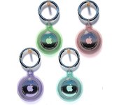Paquete de 4 llaveros Airtag a prueba de agua, soporte para etiquetas de aire para Apple Airtag Gps Tracker, estuche suave de etiqueta de Apple a p...