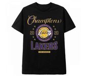 RockShark Camiseta nba 2020, campeona de camiseta negra de Los Angeles Lakers Negro XXL